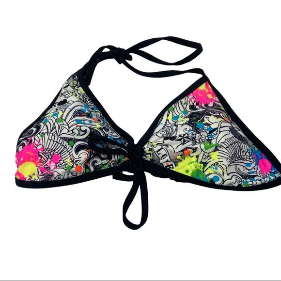 OP Triangle String Bikini Top Tattoo Theme - Picture 6 of 6